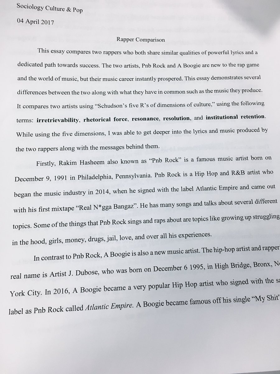 Music in pop culture essay