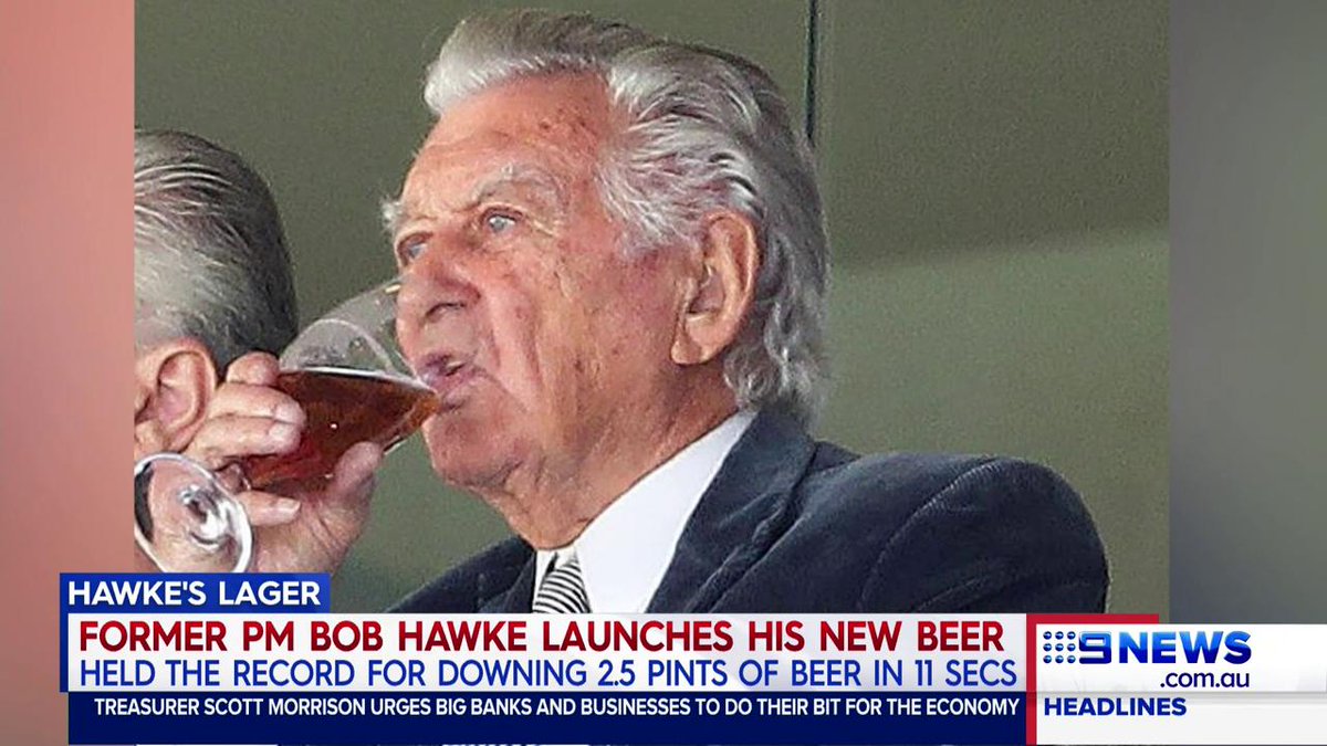 former prime minister bob hawke has put his name and face to a new beer 9news