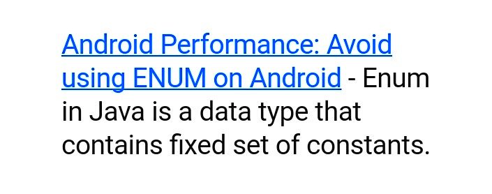 ankitsinhal's tweet image. Happy to see my #article &quot;Android Performance: Avoid using ENUM&quot; on #newsletter @AndroidAuth Developer weekly #104
eepurl.com/cJtOzb