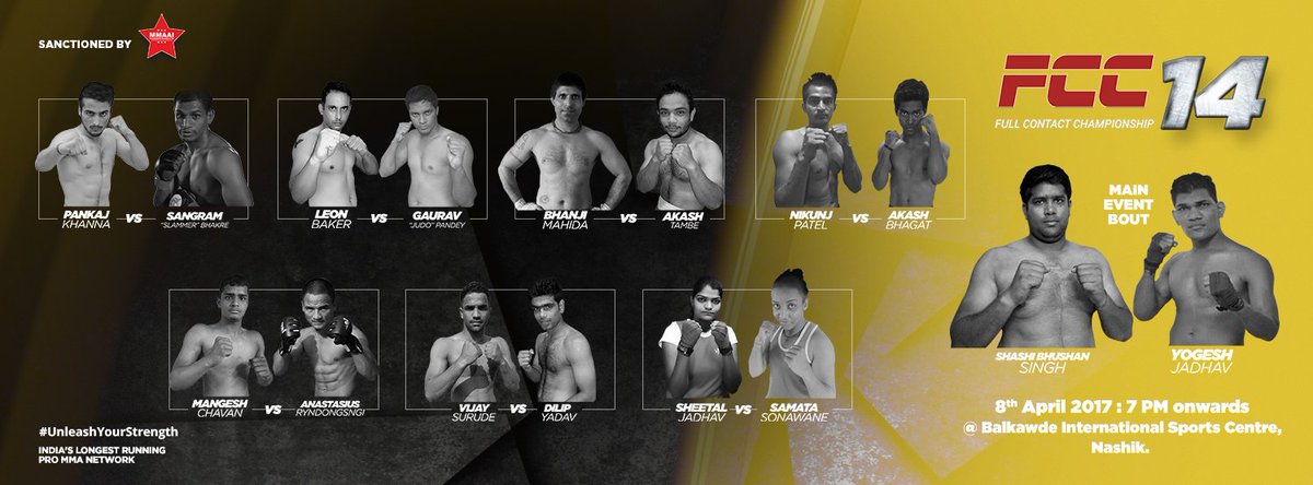THEMMAWORLDCUP's tweet photo. 4/8 7pm IST(UTC+5:30) @fccmmaindia Get Tix #FCC14 at Door! #fifa #worldcup #ufc #mma #india Brought to you by @WSOFGlobal & @THEMMAWORLDCUP https://t.co/1mJ24Czwv2