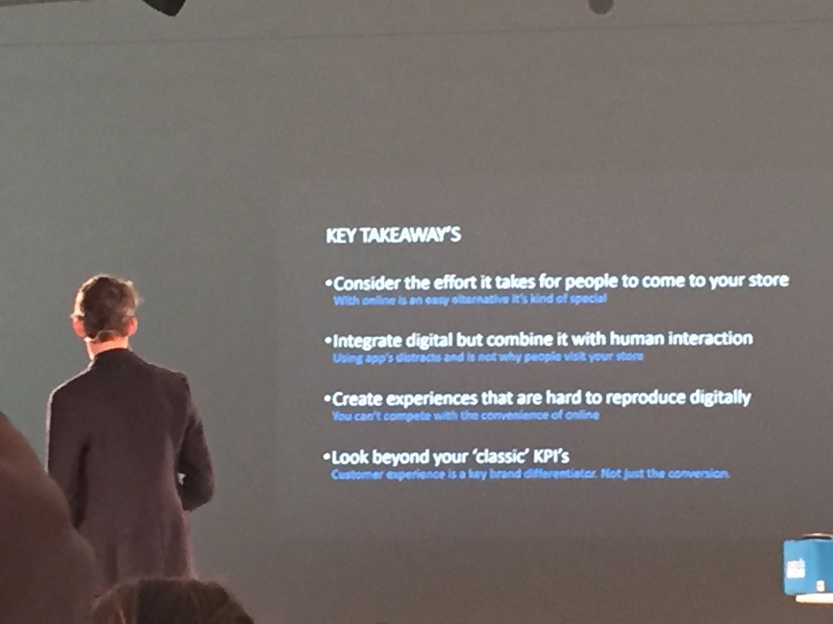 Key takeaway's for the stores of the future, if your read between the lines, it's all about human interaction! #wgoir