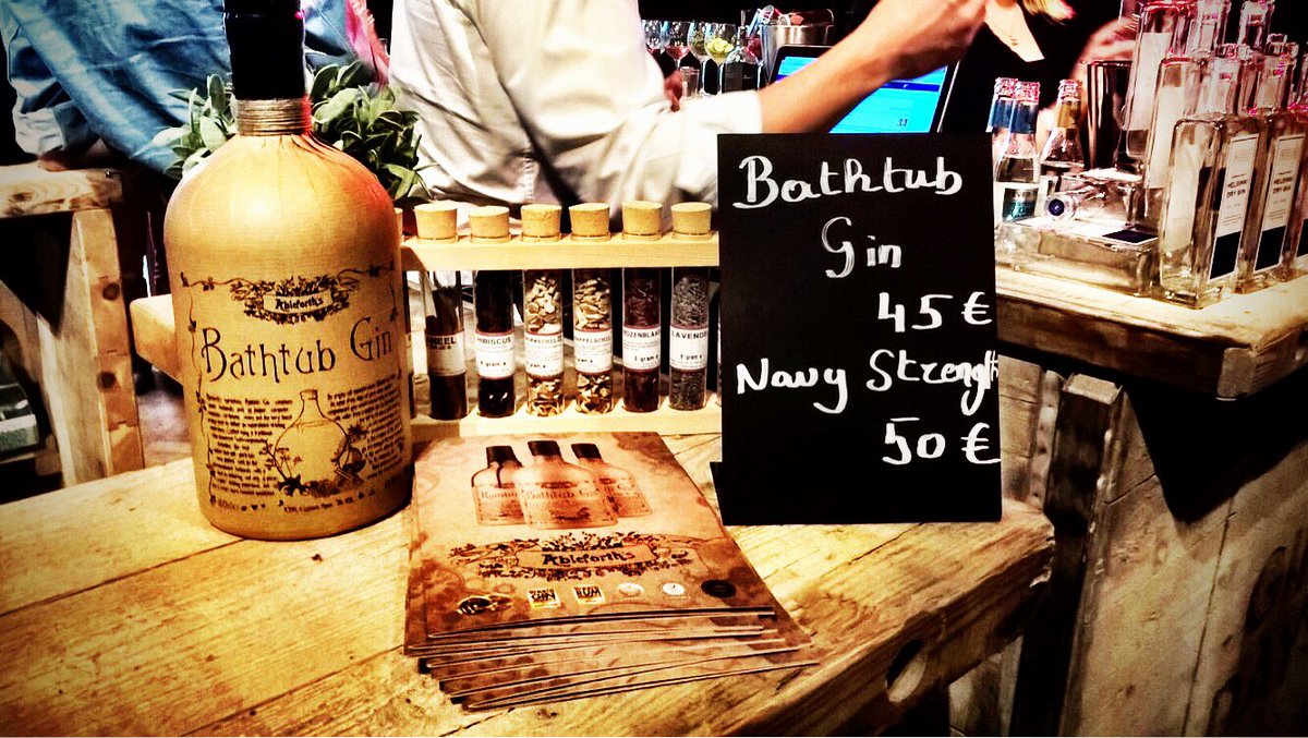 AtomBrandsNick's tweet photo. Just casually @Ableforths Bathtubbing it up at Antwerp Gin Day!!! #bathtubgin #maverickdrinks https://t.co/nWidSxgkSP