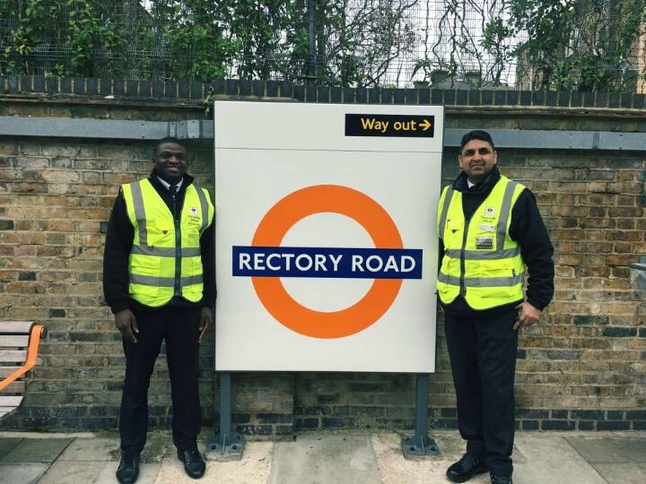 STMGroupLtd's tweet photo. Good #morning from STM Group. Here is a picture of our Travel Safe Oficers, M Z Adnan & Kola covering Bethnal Green #Gateline. https://t.co/oAk4EZh3qt