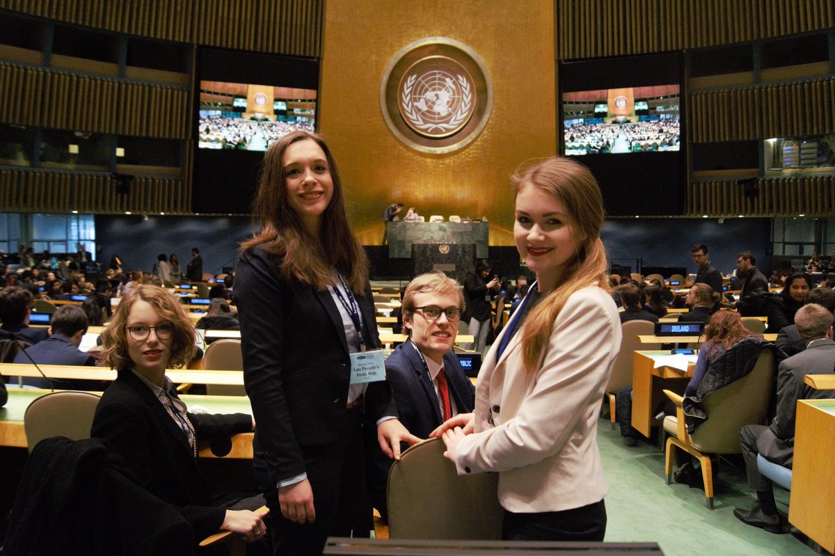 UTodayNL's tweet photo. For the first time ever, UT students participated in the National Model United Nations in New York. 
https://t.co/DKg7tIjgEQ https://t.co/8DRPICyxIi