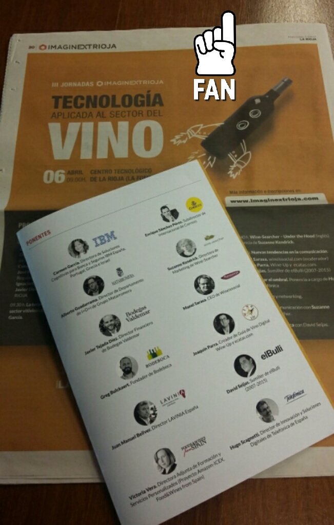 PatriLN's tweet photo. Absorbiendo ideas con ponentes de primera #ImaginextRioja #vino #Tecnologia #Bodegas #Wine
 @lariojacom @vinoderioja @jig_es https://t.co/1cQPEg2Acy