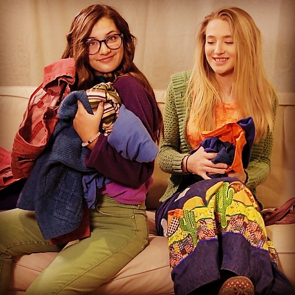 dramatwit's tweet image. #unbagging a #valuevillage haul of ugly costumes w cast of YAP's #GirlWithoutaPhone. Video #comingsoon