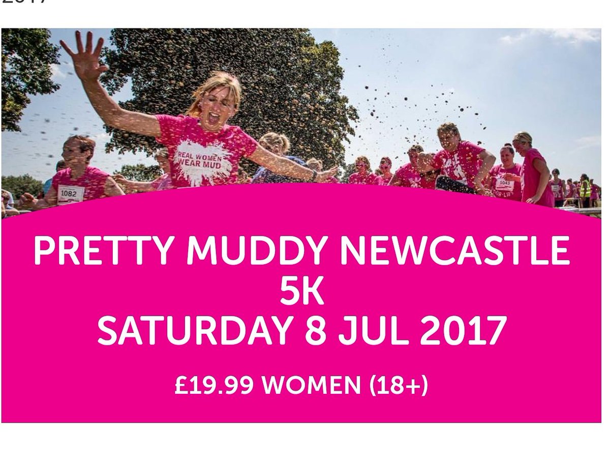 tammymillican's tweet photo. #excited for this year's #prettymuddy #Newcastle #townmoor #cancerresearch #withthelasses #keepfit #squad #shouldbealaugh https://t.co/iG4t6uMsUp