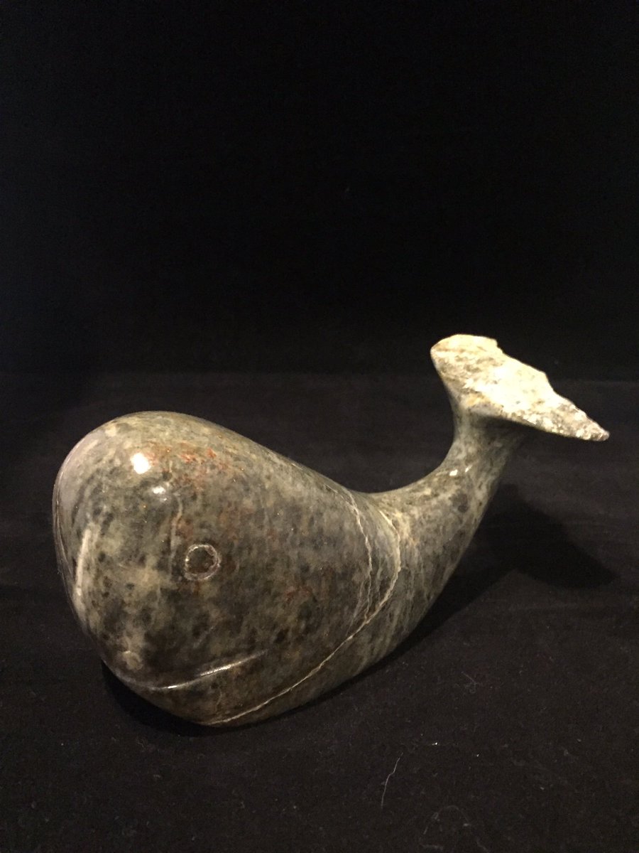 This Soapstone whale is now finished #stonecarving #soapstone #whale #giftidea #yegartist #handcrafted