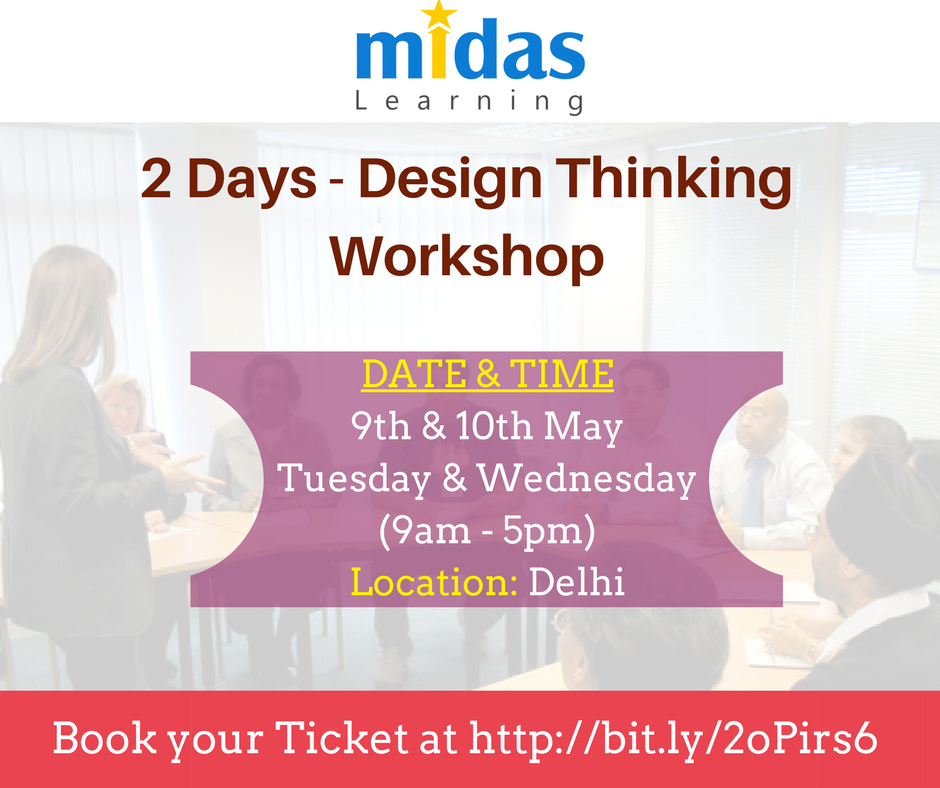 MidasLearning's tweet image. 2-day Design Thinking workshop which focuses on a tangible learning process. Register Now at buff.ly/2nZXA5Z #designthinking #design