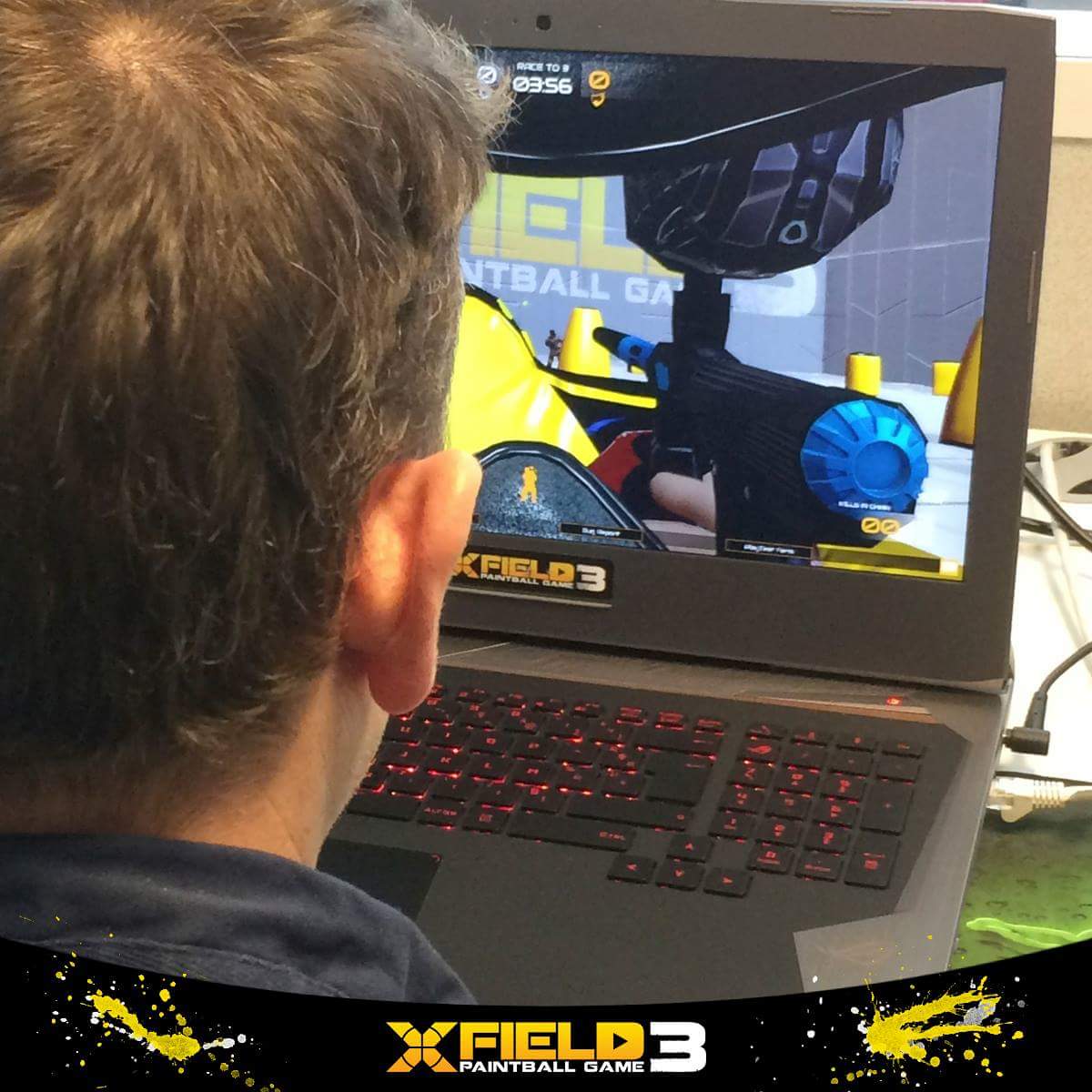 [Test in Progress]
Meanwhile at the office, little test session 🕹️ . New features are coming soon guys. 
xfield-paintball.com 
#xfp3