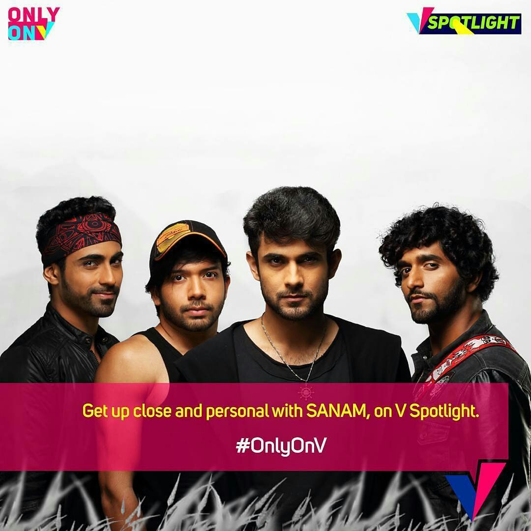 SanamDiKamlies's tweet photo. @Regran@ChannelvIndia
@Sanam_Official talking about their journey,originals and much more in #Vspotlight only on @ChannelvIndia on 8:30 pm. https://t.co/AXQaFHVOaq