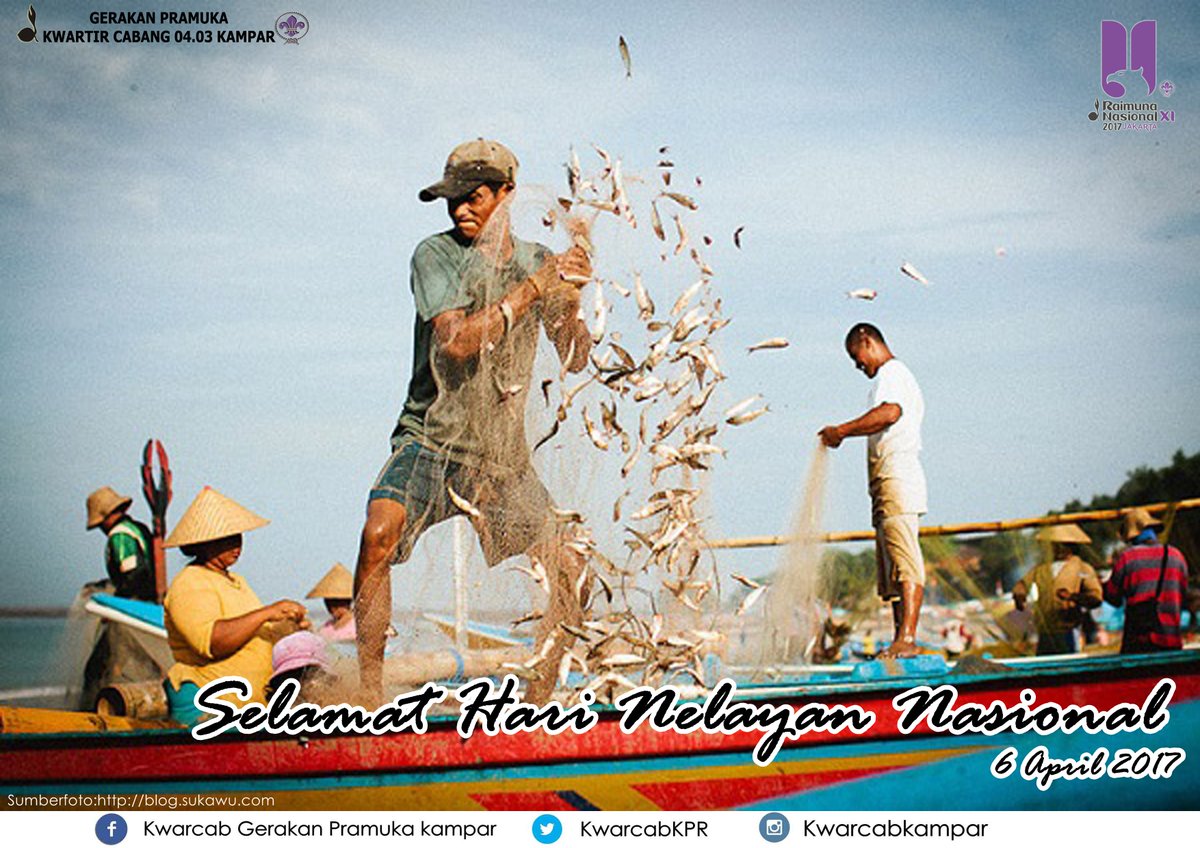 Selamat Hari Nelayan Nasional <a href="/kwarnas/">Joulette</a> #HariNelayanNasional