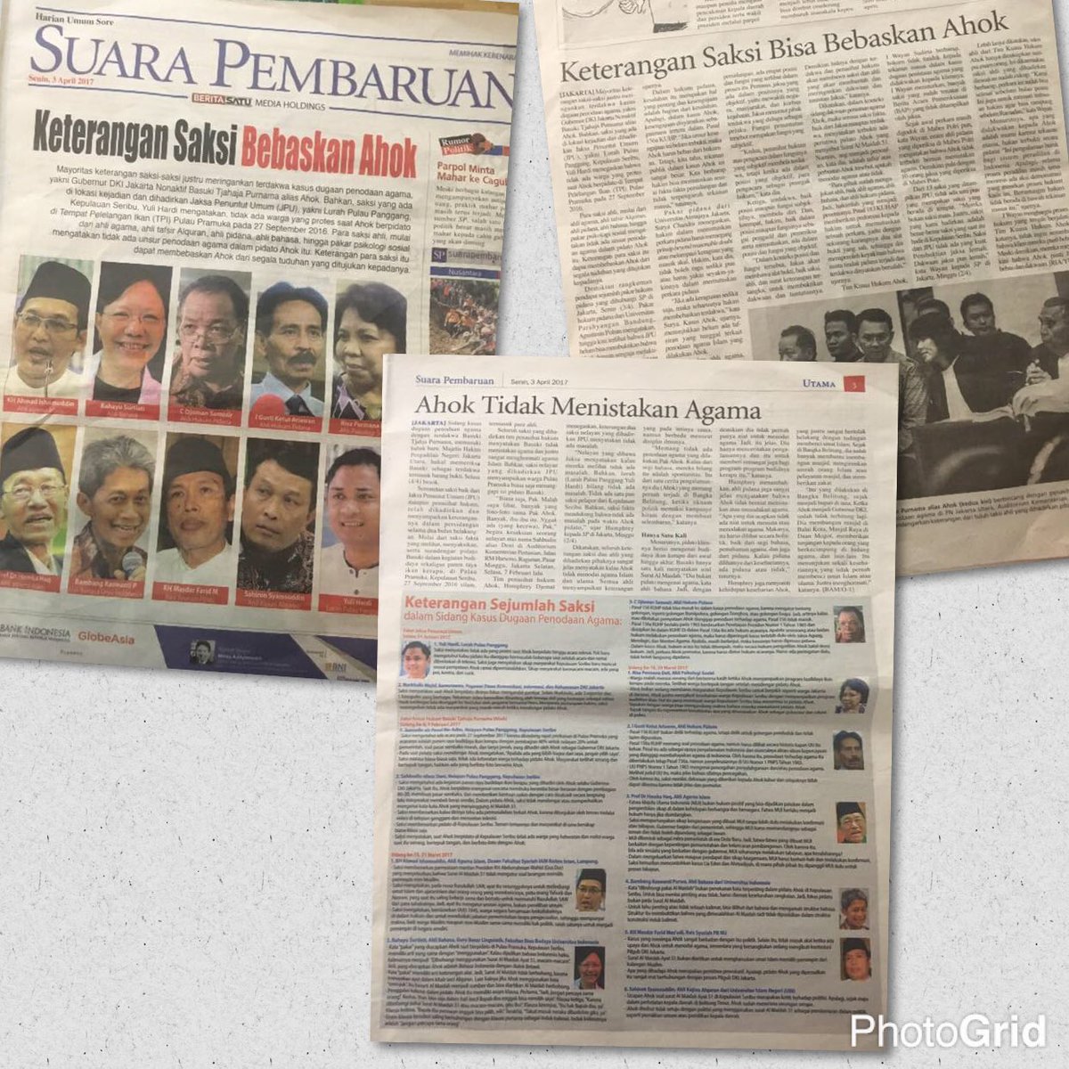 Prof.Bambang Kaswanti Purwo(Ahli Bahasa Atmajaya):
tuduhan/anggapan penodaan/penistaan agama tidak dpt dikenakan pd pidato BTP di Kep.Seribu