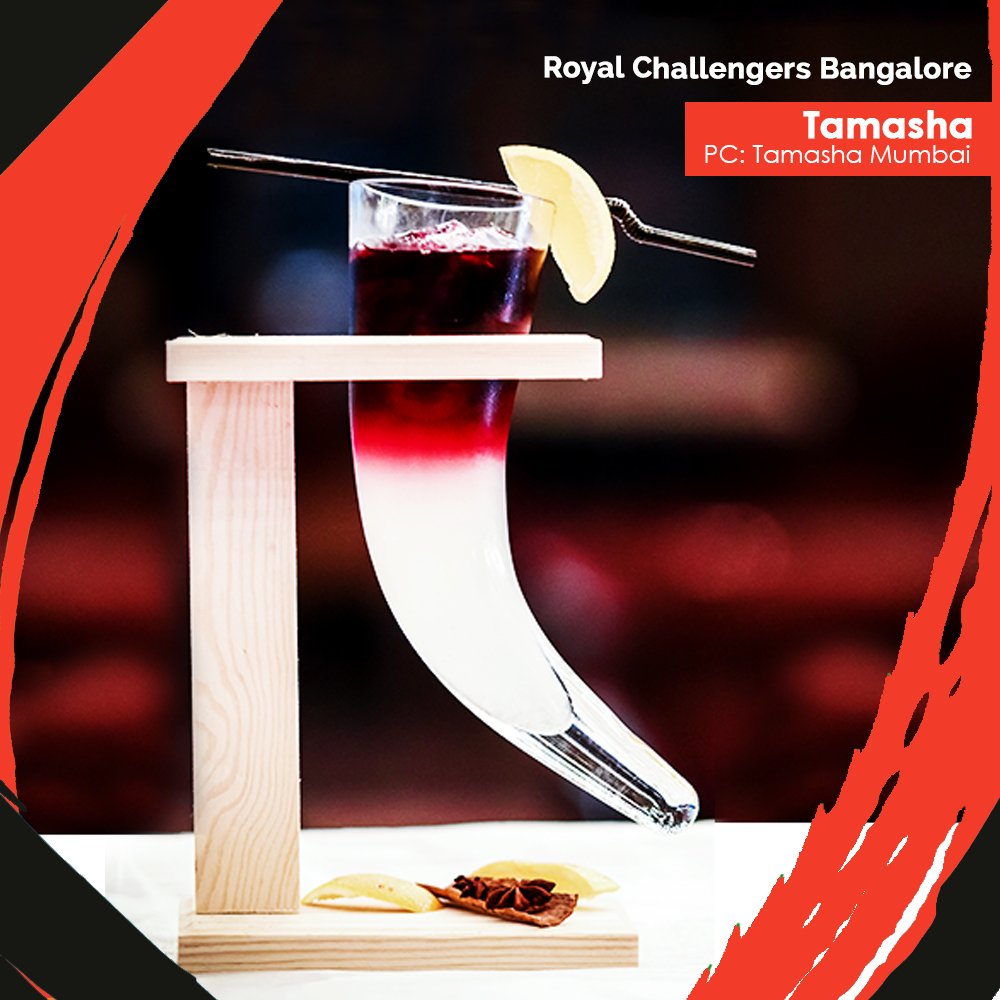 Any #RCB fans in the house?Adding a little twist to the IPL madness-try the Lambhi Nasheeli Chai, a luscious deep red concoction at Tamasha!