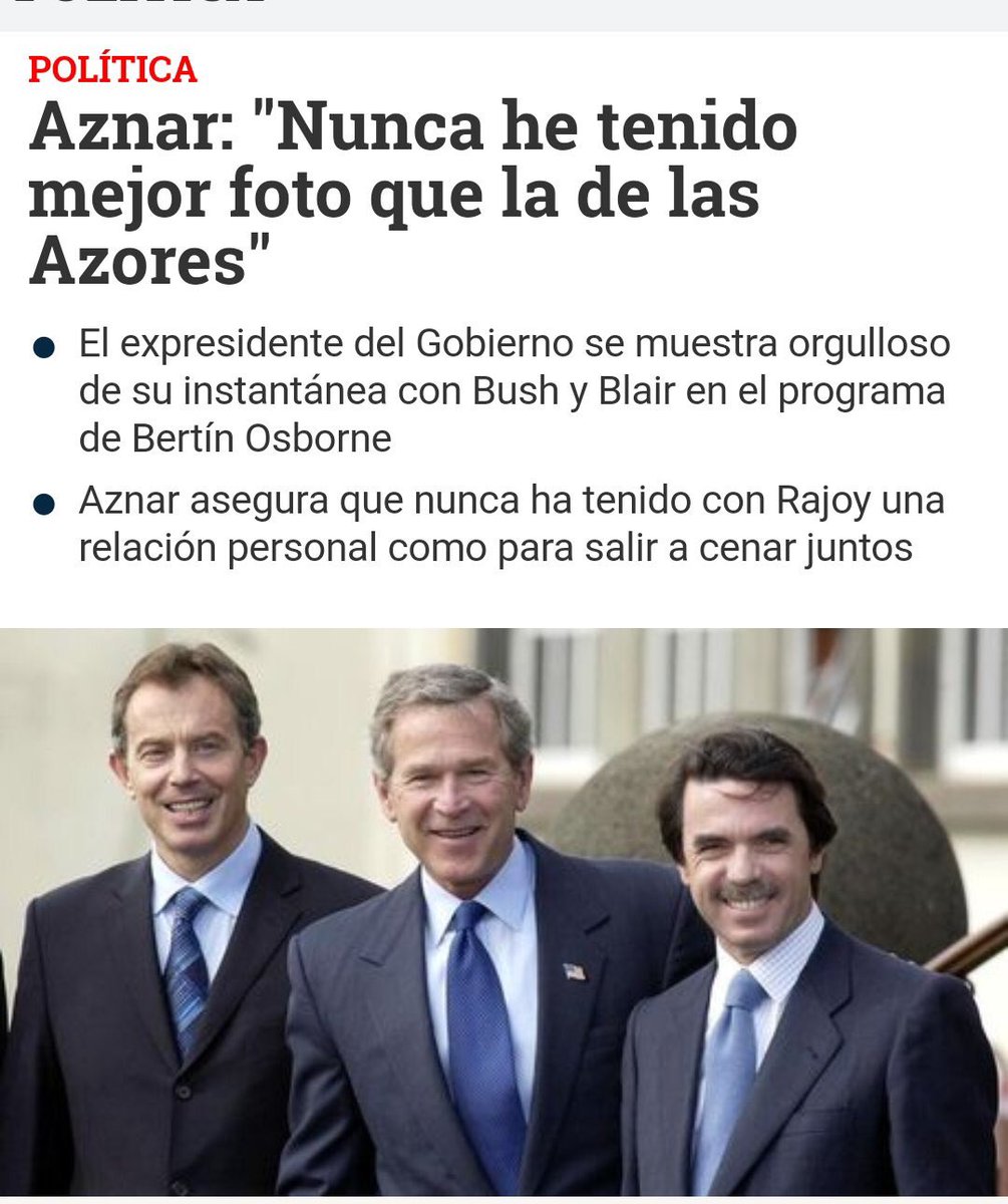 Resultado de imagen de Aznar criminal de guerra