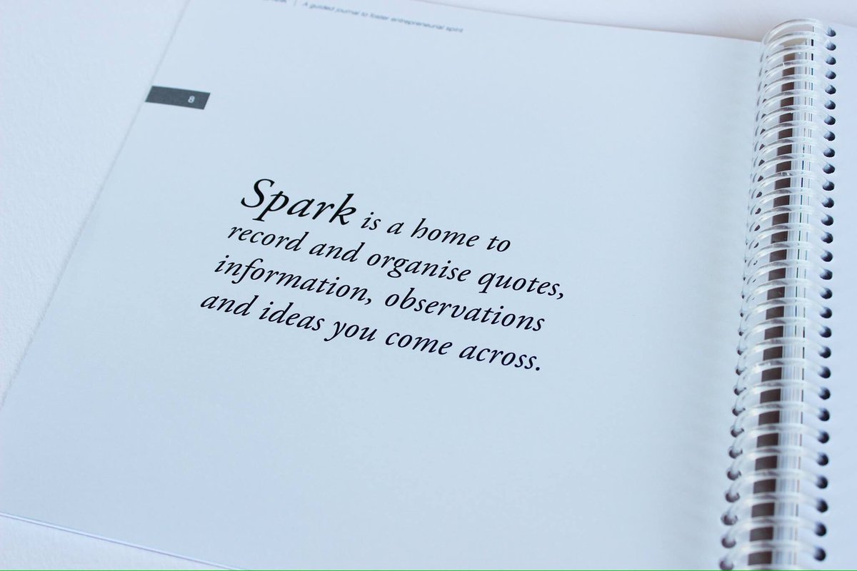 tweetbycaroline's tweet photo. Spark- a guided journal with questions &amp; prompts to gather ideas &amp; inspiration, reflect on thoughts &amp; take action https://t.co/OXPUIXJXWa https://t.co/cto5gxhGU0