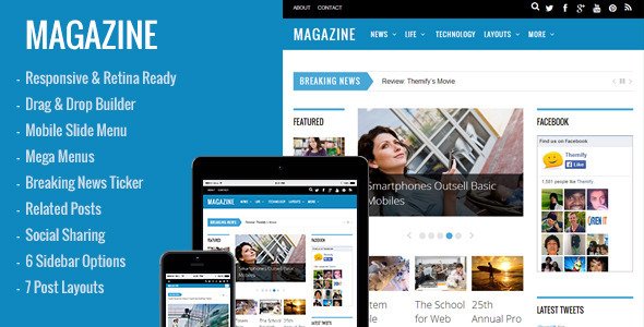 wonsterscript's tweet image. Magazine – Responsive 3-Column WordPress Theme: A… wonsterscript.com/magazine-respo… #WordpressThemes #1clicksamplecontent #advancedadmin #creative