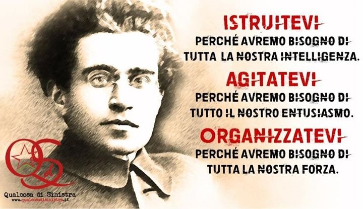 albasolefiore's tweet photo. Da #considerare e non dimenticare mai il Grande #Gramsci. #UnaFrase @CasaLettori https://t.co/r7tAzdFM2X
