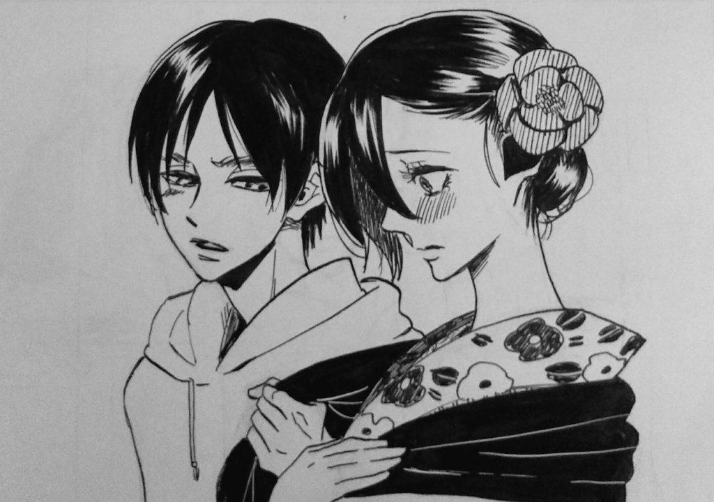ペンの練習その22
いえーがー家にて

「どう、だろうか…」
「…知るかよ。つーか、外せよマフラー……もったいねーだろ」
「……う、うん」 