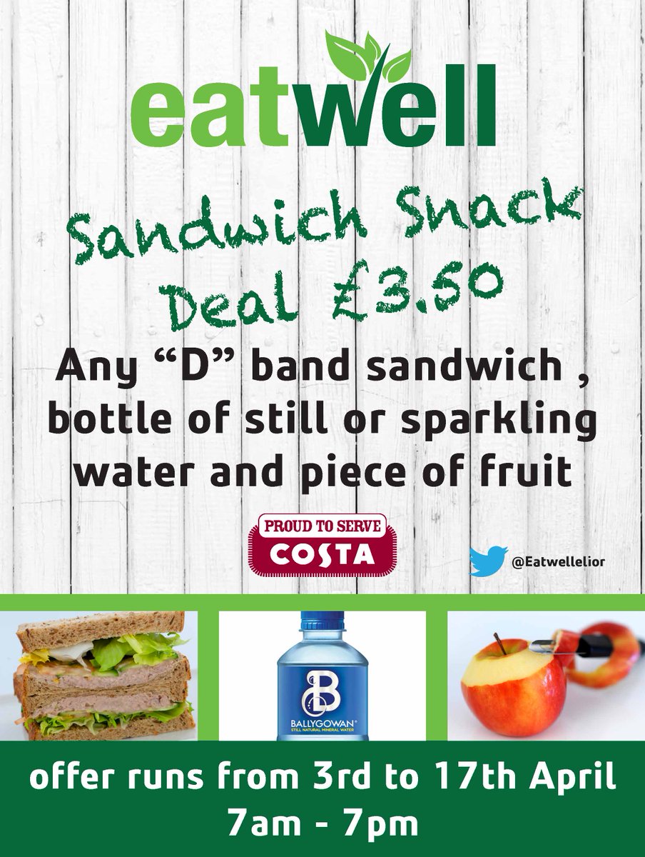 Remember to visit one of our Proud to Serve Costa's to take advantage of our great offers! <a href="/eatwellelior/">Eatwell Restaurants</a>