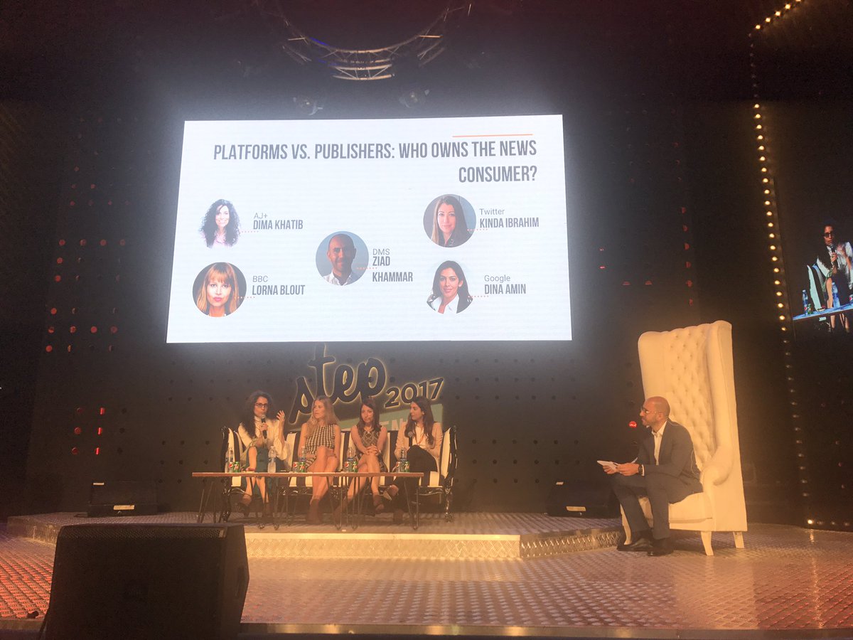 JoanaJamil's tweet image. Our very own @kindaibrahim on a panel with the best leaders in the industry discussing platforms VS publishers at #Step2017 👏🏼👏🏼👏🏼👏🏼