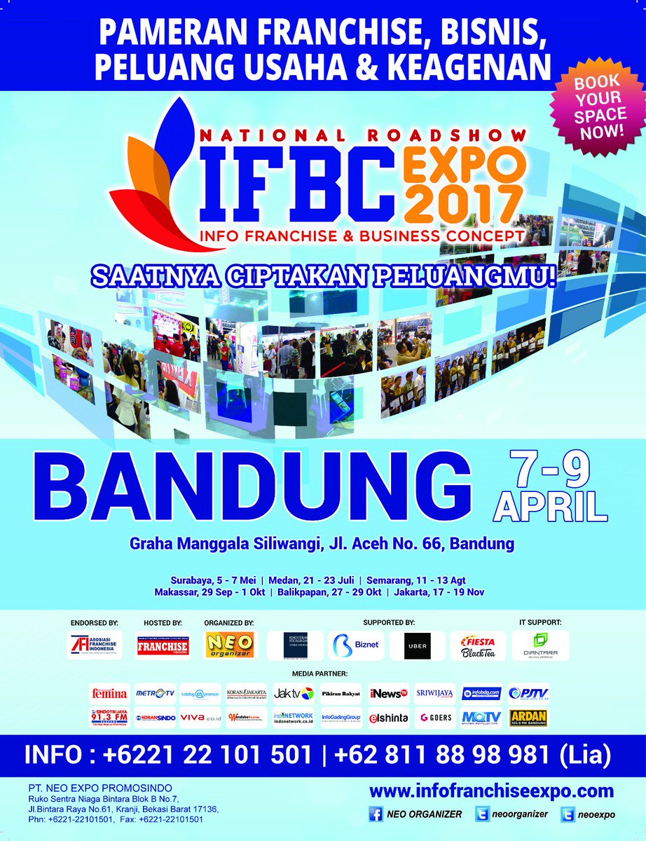 neoexpo's tweet photo. BESOK TERAKHIRI! #SaatnyaCiptakanPeluangmu Miliki Usaha Kuliner #HotKebab di Pameran Franchise #IFBC2017 BDG 7-9Apr #GMSbdg Cp.08118898981 https://t.co/IwQJusRJuc