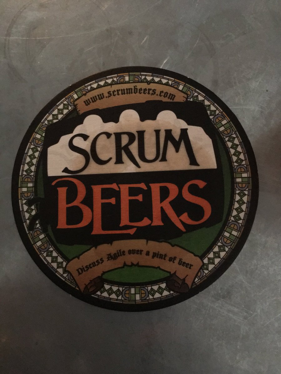 hkoziolek's tweet photo. Scrum Beermat in regular Gothenburg pub: “discuss agile over a pint of beer“. Folks seem to be really into IT here… #icsa2017 https://t.co/wqnskPFuRY