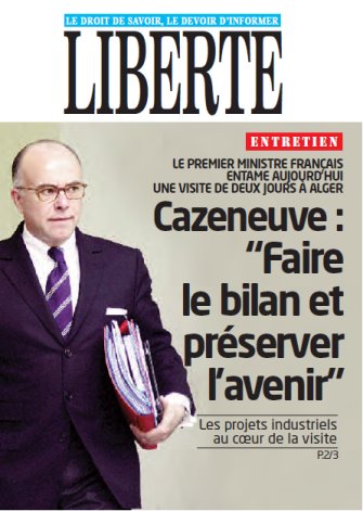 Bernard Cazeneuve : "Faire le bilan et préserver l'avenir". Entretien accordé au quotidien Liberté : buff.ly/2p3XlGm