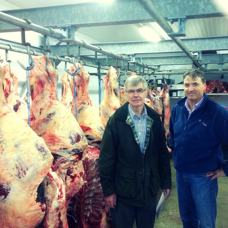 When Alan met Howard Blackwell - supplier of free range rare breed pork. We're passionate about sourcing the best quality produce.