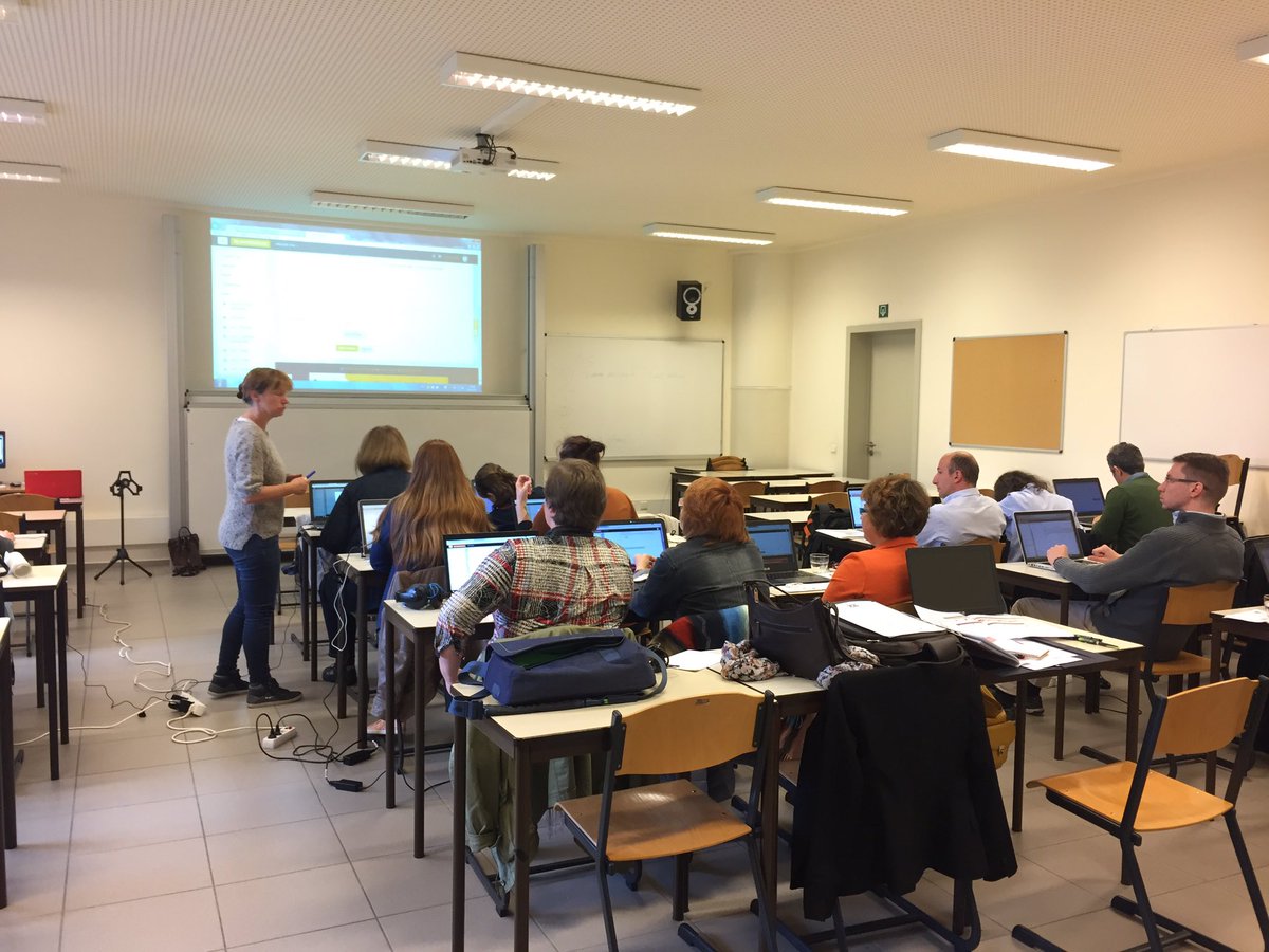 ConsorzioUnipa's tweet photo. #iFLIP The training course is going on in Ghent, Belgium! Enjoy the lesson teachers! #flippedclass @EUErasmusPlus @ArteveldehsGent https://t.co/d8U72M0zPE