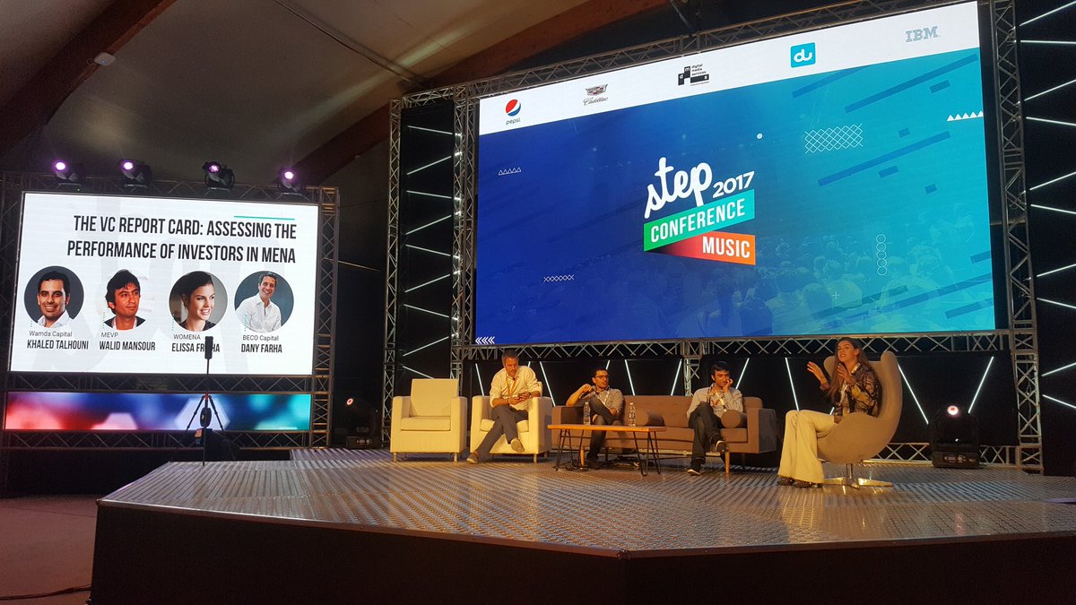 WamdaCapital's tweet image. Kicking off "The VC report card" with our @khaledtalhouni @BECOCapital 's @danyfarha @MiddleEastVP 's @WalidGMansour @freihahaha  #STEP2017