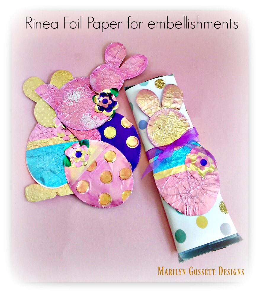 RineaInspires's tweet photo. Adorable #easter #embellishments using our #paperfoil
#crafts #papercrafts #handmade https://t.co/BxcizeufVv