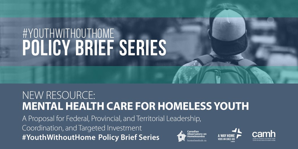 85% of homeless youth in Canada are experiencing a #mentalhealth crisis. What our govt can do: homelesshub.ca/youthmentalhea… #canpoli