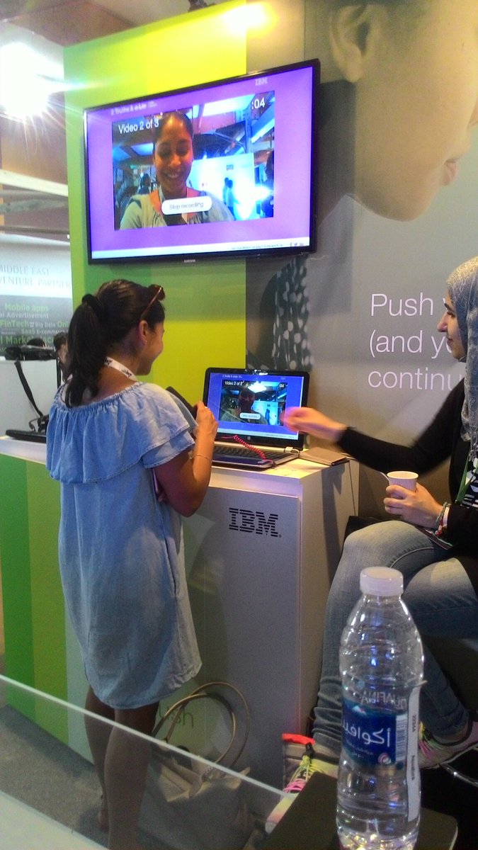 naisofly's tweet image. Playing #2TruthsWithWatson with @amalamine0 @IBMMEA @stepconference 😁👾
#IBMatSTEP #STEP2017