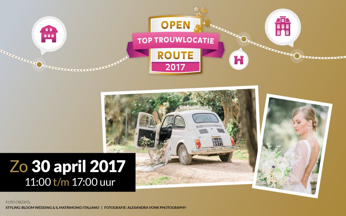 Zondag 30 april opent het #Pompgebouw haar deuren weer tijdens de #ottlr17. Vanaf 11:00 zijn alle aanstaande bruidsparen van harte welkom!