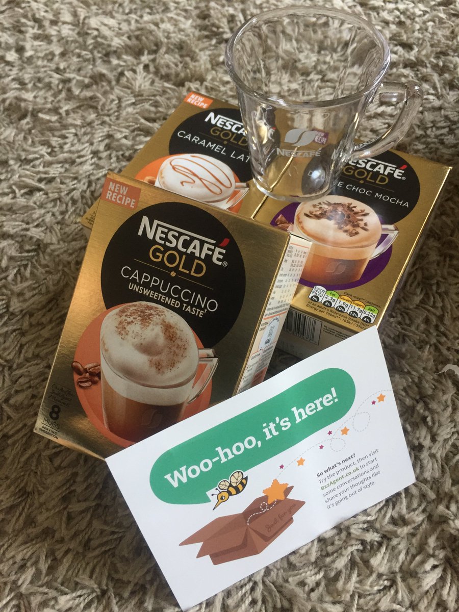 gilldeight's tweet photo. Yay it's arrived #buzzkit #gotitfree #tastittobelieveit now which one to try first? @NESCAFEGOLDUKI https://t.co/FnXsBzjFjQ