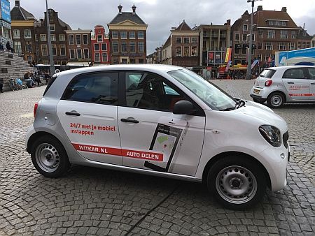 Nieuw autodeelconcept in Groningen: de Witkar. Het draagt
bij aan de vermindering van autogebruik en -bezit. groningenbereikbaar.nl/actueel/gronin…