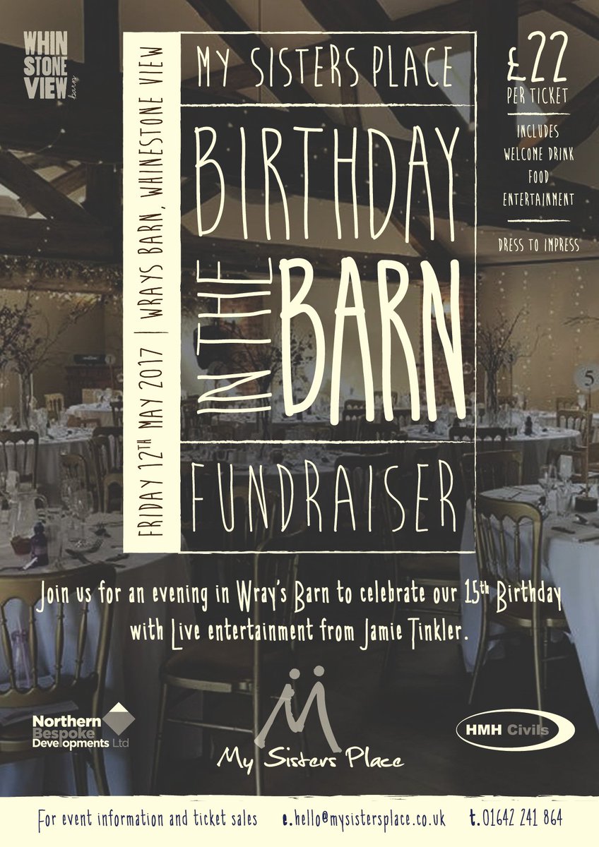 This years charity ball fundraiser takes place on the 12th May at the fantastic <a href="/whinstoneview/">Whinstone View</a> , theres still time to get your tickets