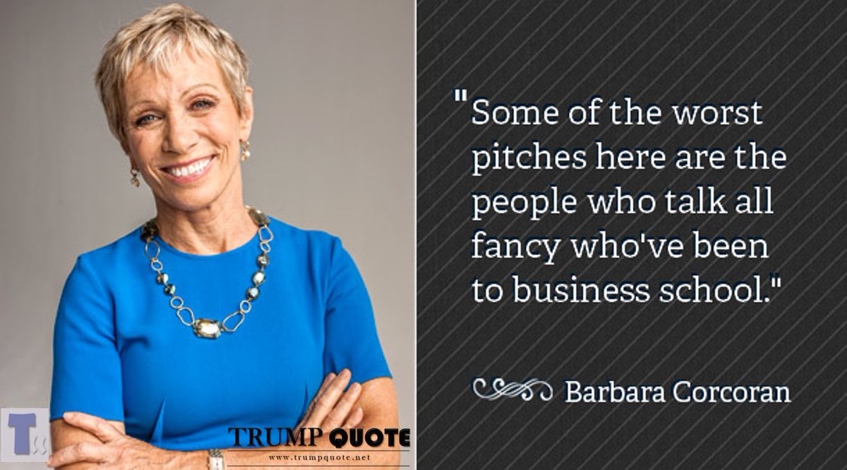 TrumpQuoteNet's tweet image. Barbara Corcoran @BarbaraCorcoran