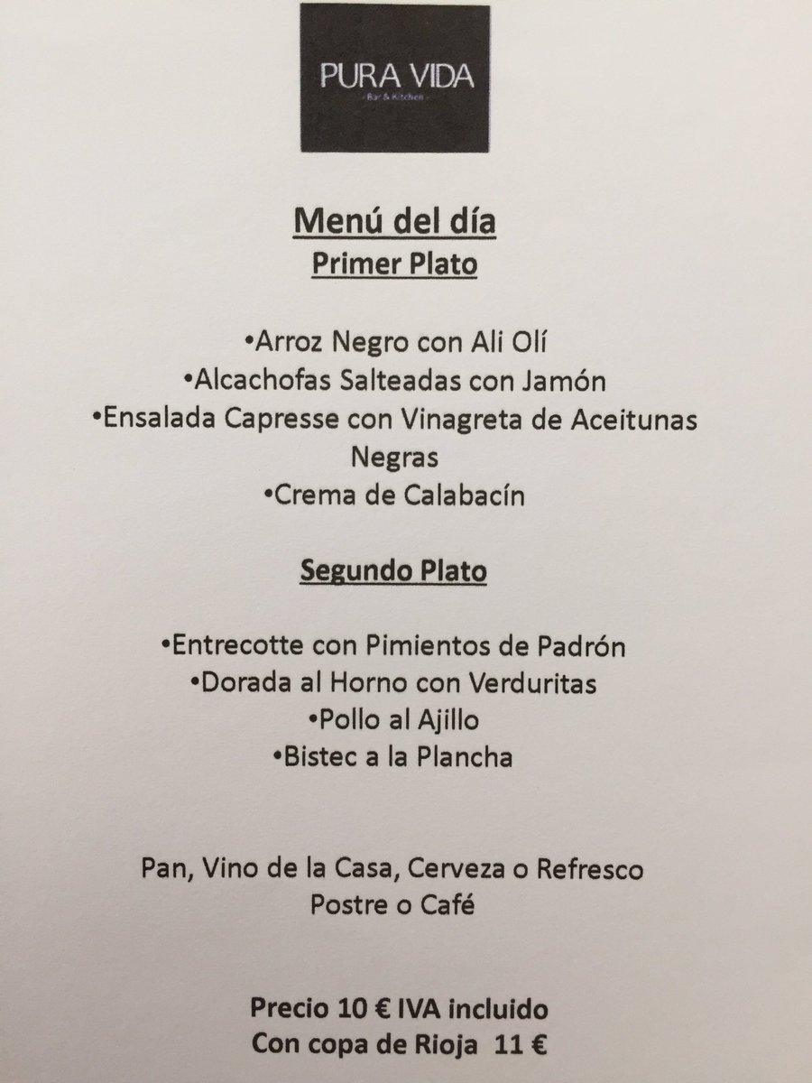 Hoy en #puravida#menutrescantos