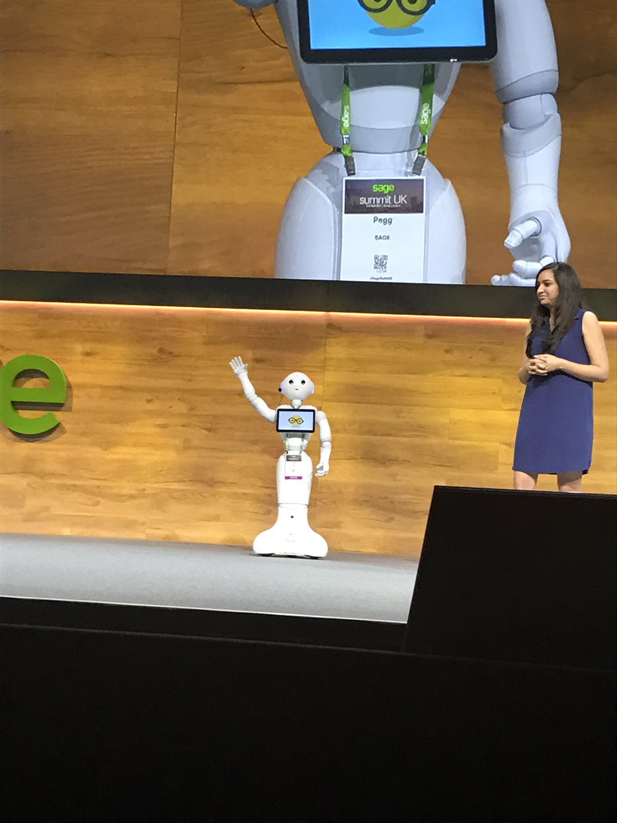 GarYoung's tweet photo. Here's Pegg! in the er.... plastic! #SageSummit #HelloPegg #AI https://t.co/52QcNeWaO2