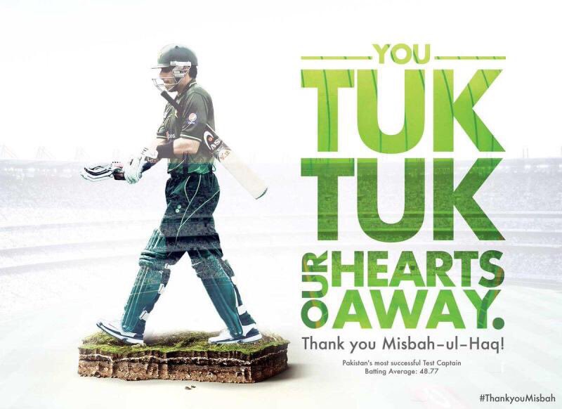 GFarooqi's tweet photo. Thank you, Misbah ul Haq Khan Niazi ! You will be missed. https://t.co/IMuE8l2nje