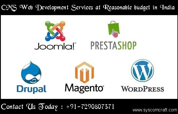 syscomcraft's tweet image. Syscomcraft provides #CMSWebDevelopmentServices like #Zoomla, #Magento, #WordPress, #Drupal and #PrestaShop at reasonable budget in India.