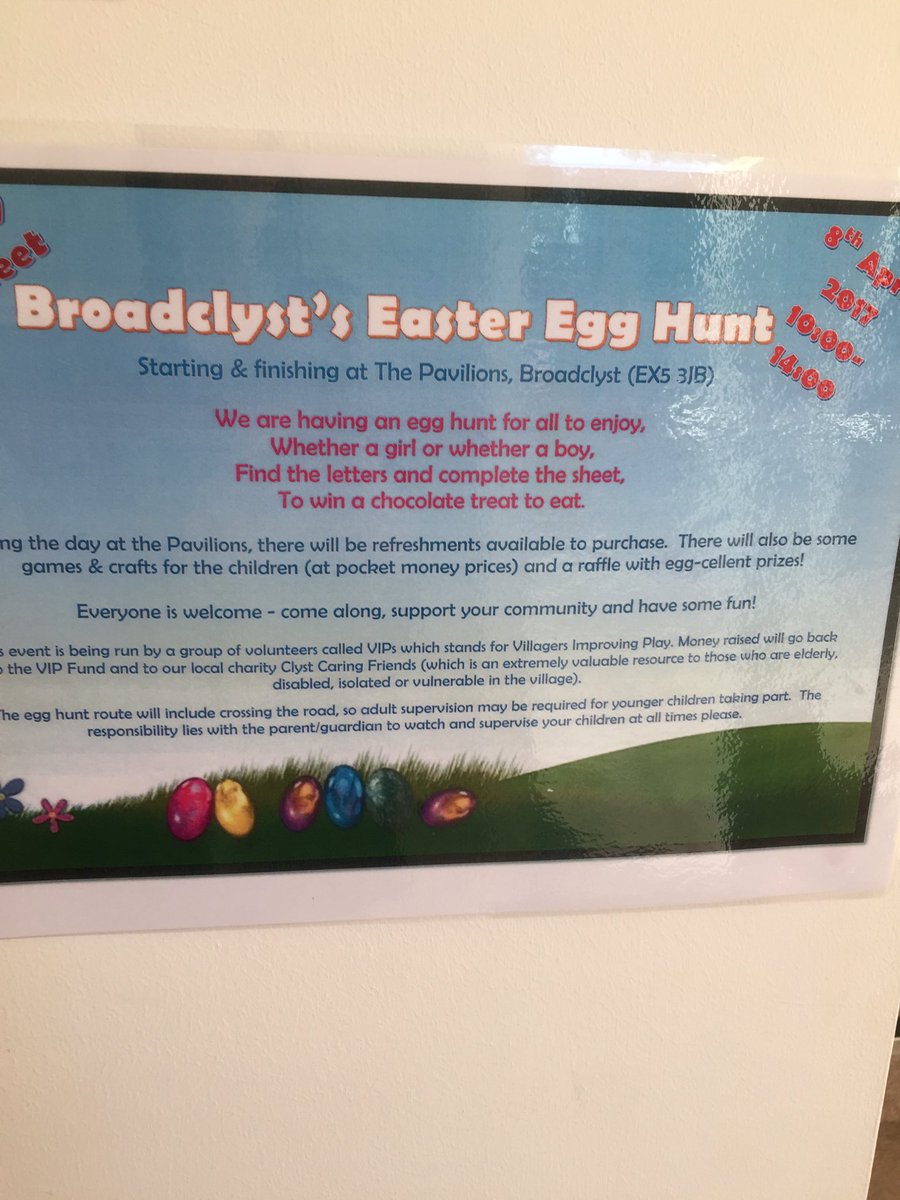 InPinhoe's tweet image. Something for this weekend #egghunt #broadclyst