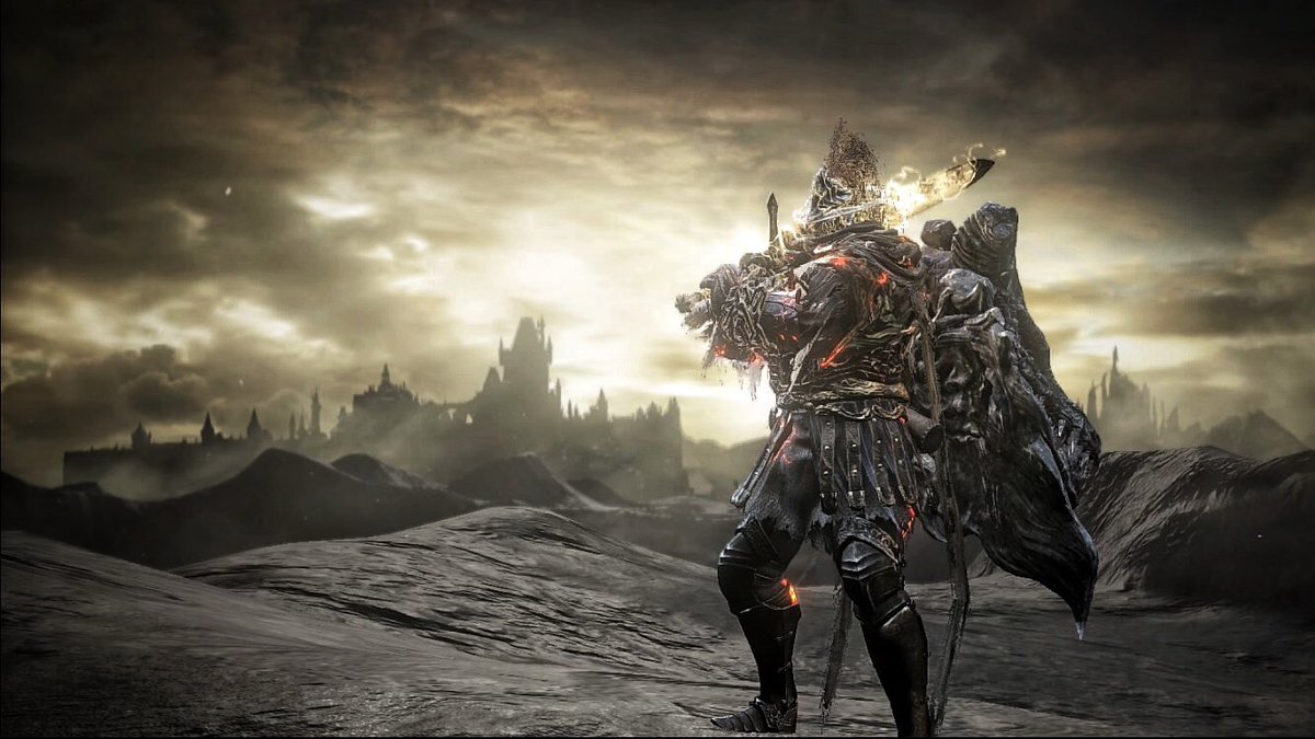 らま Su Twitter Dlc2で熔鉄竜狩り兜と竜首大盾が来たことでほぼ理想系の俺の妄想の竜狩り剣士的な見た目の装備が出来るようになったカッケェなあ惚れ惚れするぜ ラスボス部屋戦闘前は写真にするとめっちゃ映えるな ダークソウル3