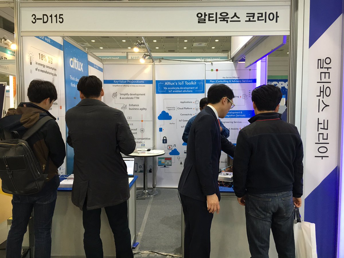 Altiux_I's tweet photo. A BIG thank you to everyone who visited us at the Smart Factory + Automation World expo at Seoul last week ! https://t.co/hNBUYDyqhh