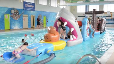 Pelicancentre's tweet photo. Our fun swim today will be the large inflatable 2-3pm! https://t.co/1XNWGF6Sr1