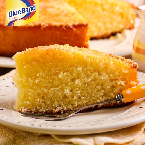 Treat your taste buds to a sweet delicious healthy sponge cake baked with Blue Band 🍰. #GrowGreatKids