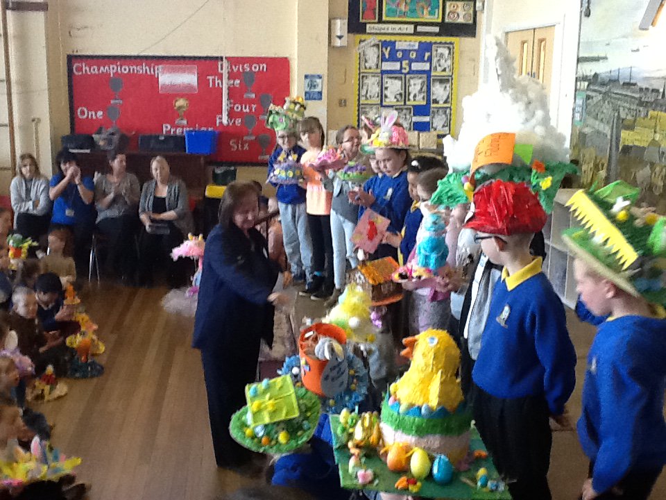 portmeadp's tweet photo. Well done everyone for making your Easter bonnets. Da iawn pawb! #pmdpcom #pmdpproud https://t.co/9Pwjn6zjdB