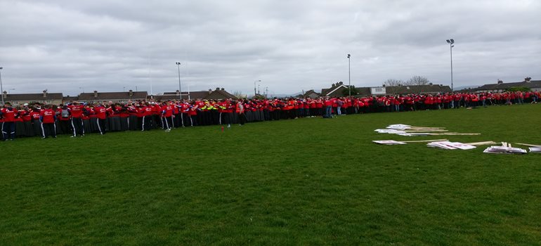 LimerickToday's tweet photo. Hearing more now from the @ScrumForAxel successful world record attempt! Watch the video here: https://t.co/nQ488i4OYm #L2Day https://t.co/er8hBSRN2x
